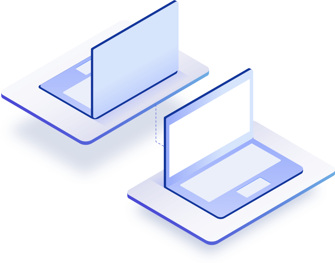 Isometric illustration of laptops showing the NOVA platform